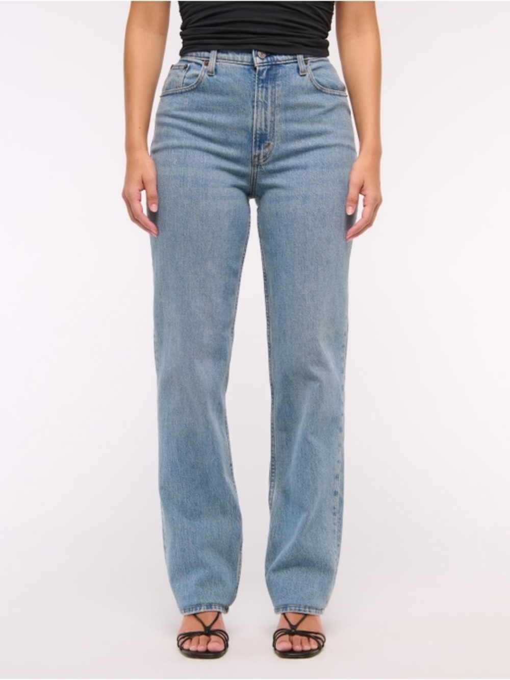 Abercrombie 90s straight leg ultra high rise